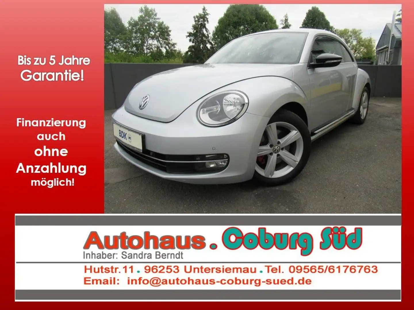 Volkswagen Beetle 2.0 TSI DSG Sport NAVI DSG SHZG PDC Silber - 1