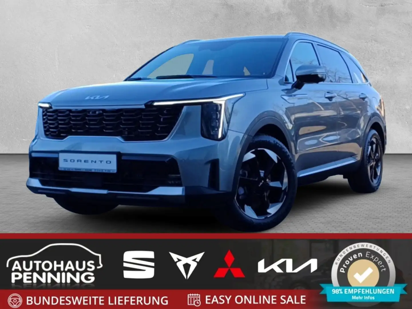 Kia Sorento 1.6T PHEV / UPE: 73.860,- € / PLATINUM 7S NAP PREM Grau - 1