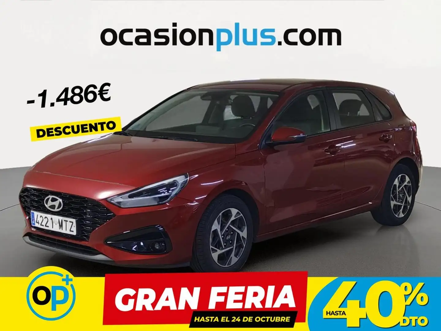 Hyundai i30 FB 1.0 TGDI Klass 48V 120 Rojo - 1