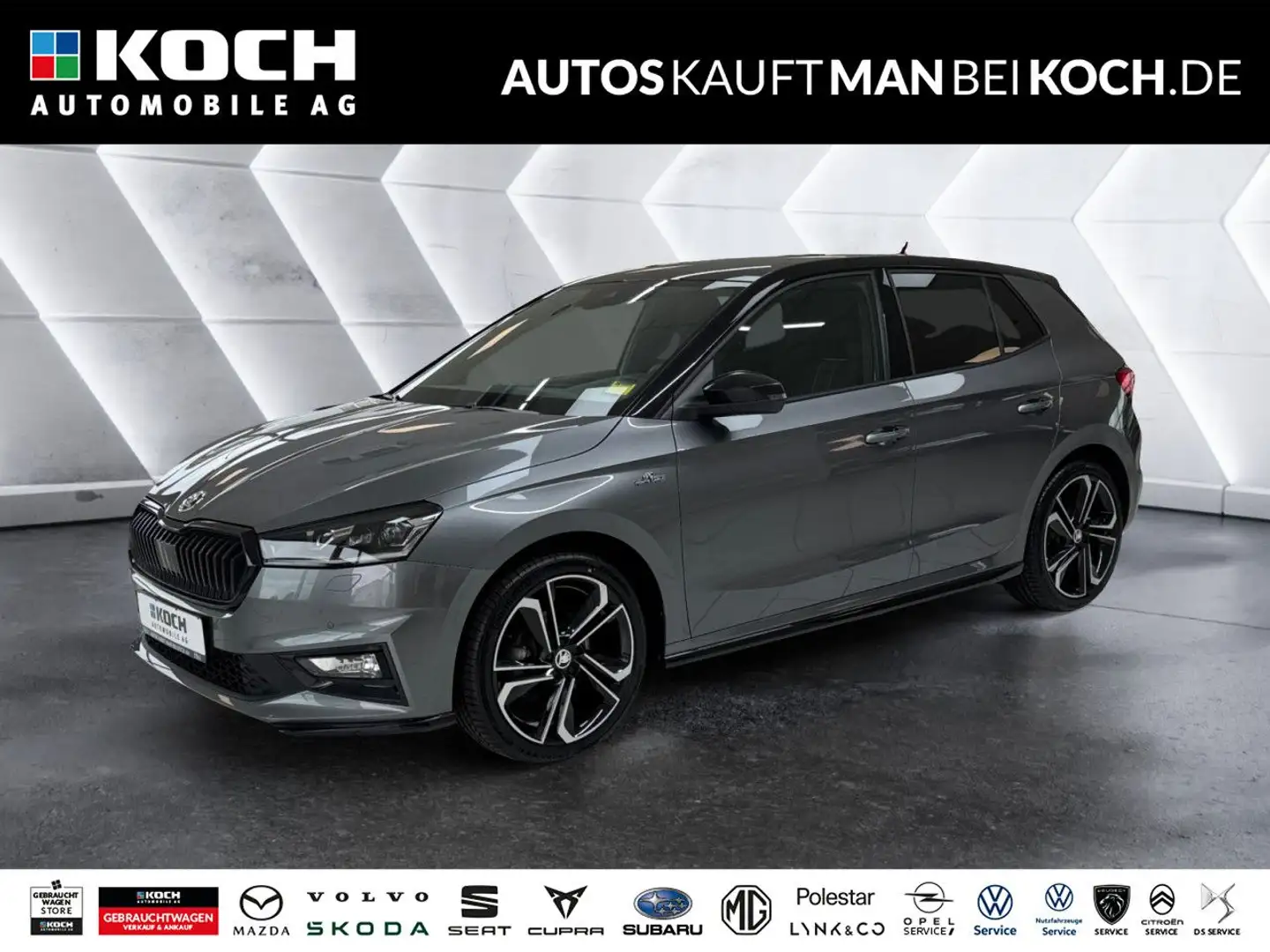 Skoda Fabia 1.5 TSI Monte Carlo DSG TOTWINK LED NAVI SHZ Grau - 1