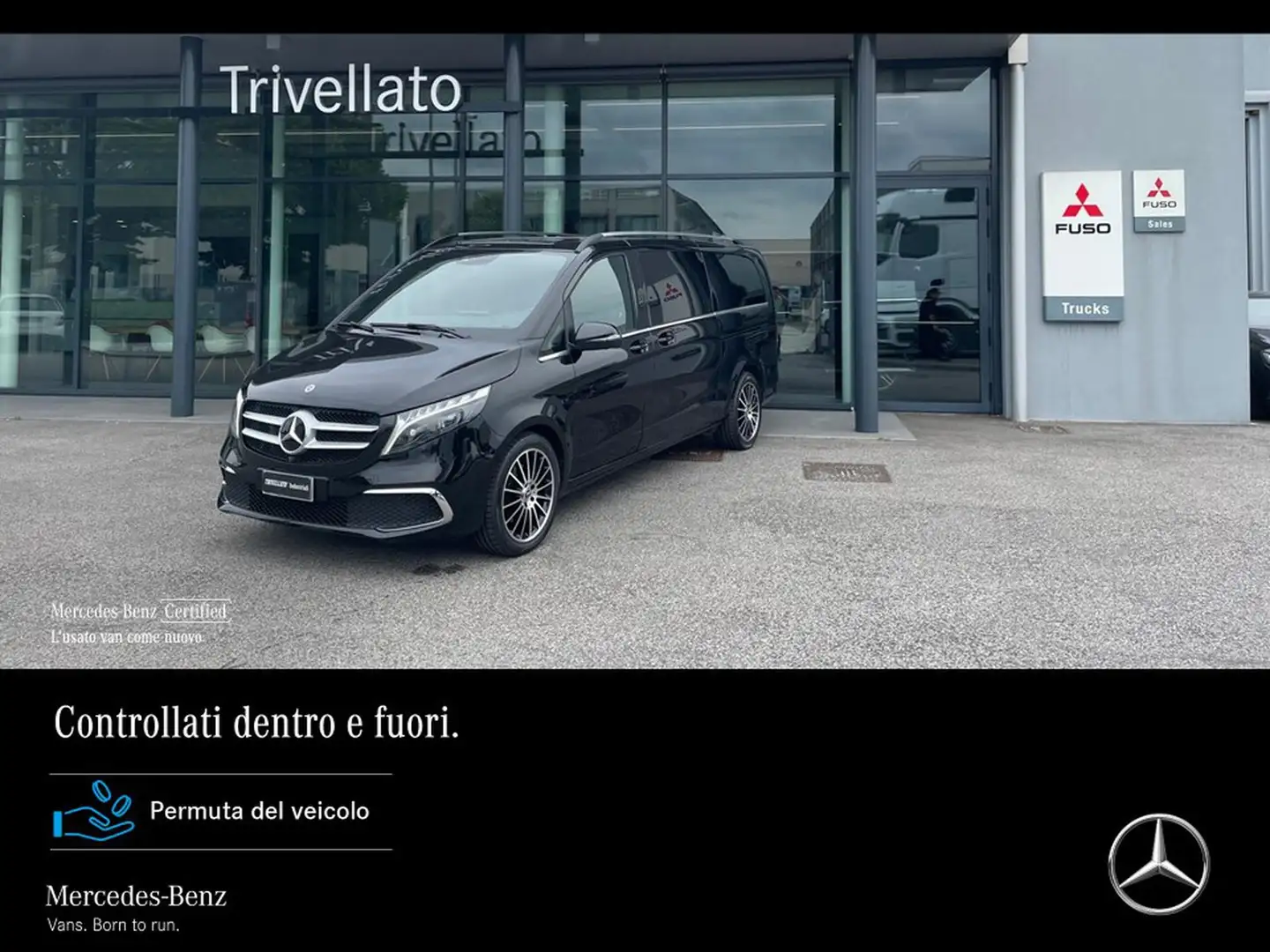 Mercedes-Benz V 250 extralong 250 d premium auto Nero - 1