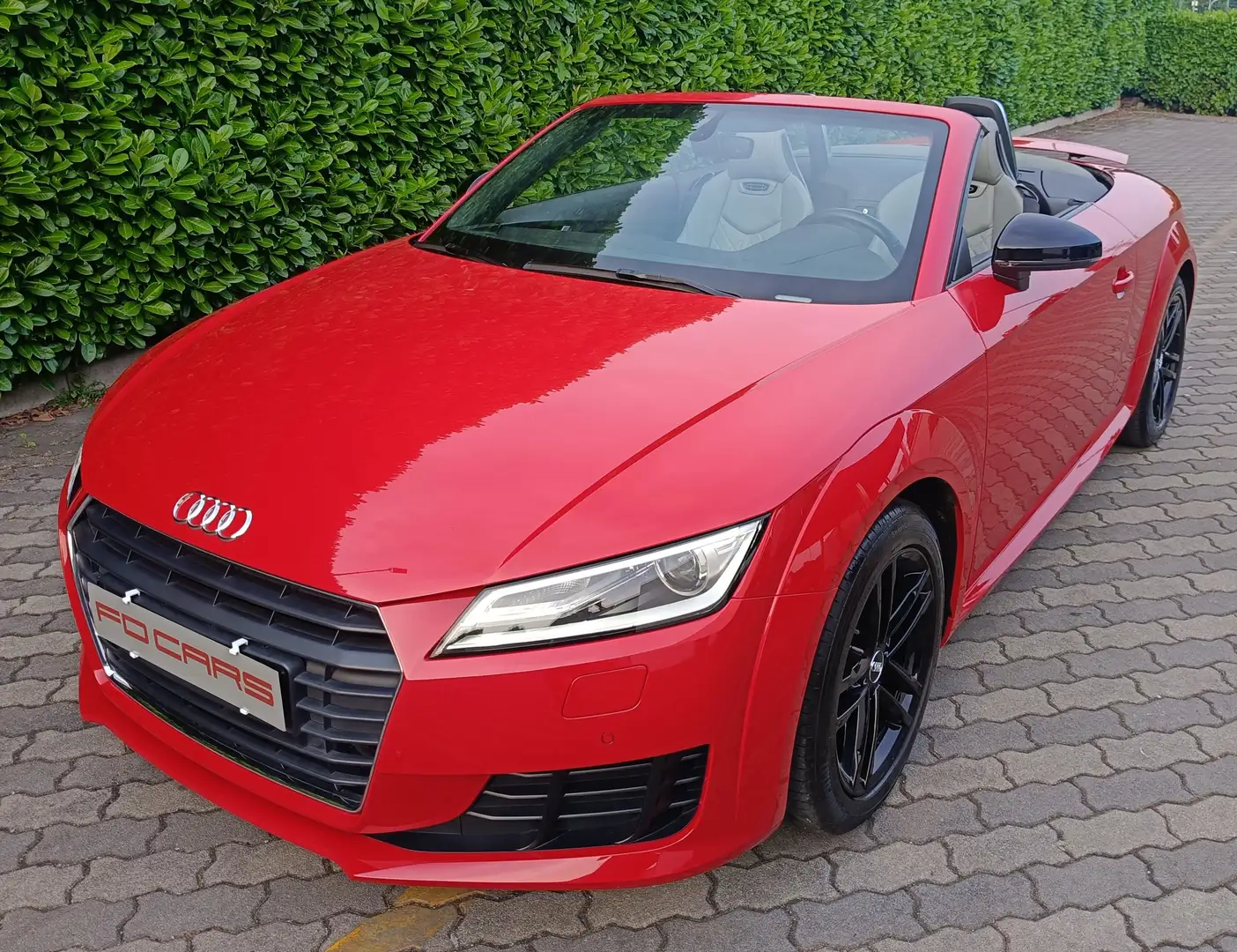 Audi TT Roadster PELLE GRIGIA-NAVI-PDC-AIRSCARF-UNIPROP. Rosso - 1
