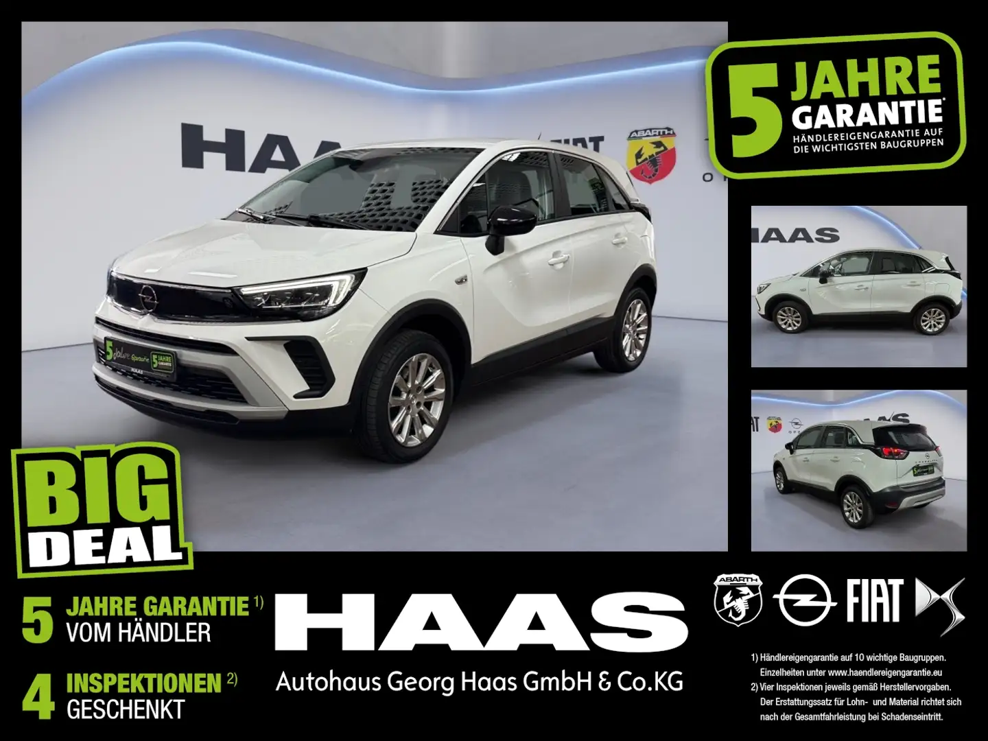 Opel Crossland 1.2 Turbo Klimaautomatik, Bluetooth Wit - 1