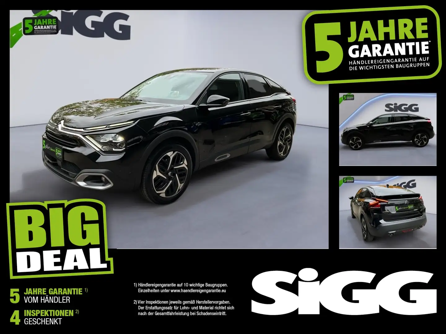 Citroen C4 1.2 PureTech 130 EAT8 Rückfahrkamera Sitzhei Schwarz - 1