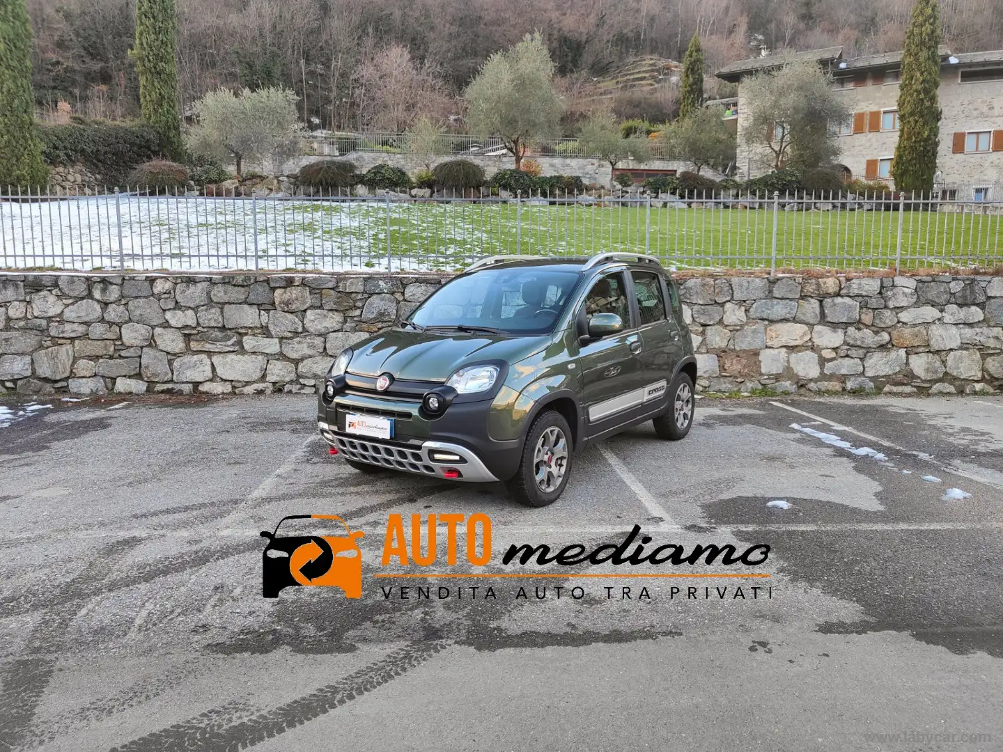 Fiat Panda Cross 4x4 GANCIO TRAINO Verde - 1
