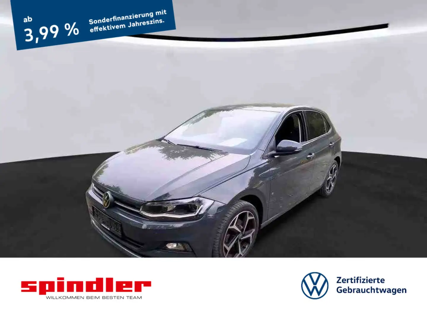 Volkswagen Polo Highline 1.5 TSI DSG / Navi, LED, RFK, SHZ Grau - 1