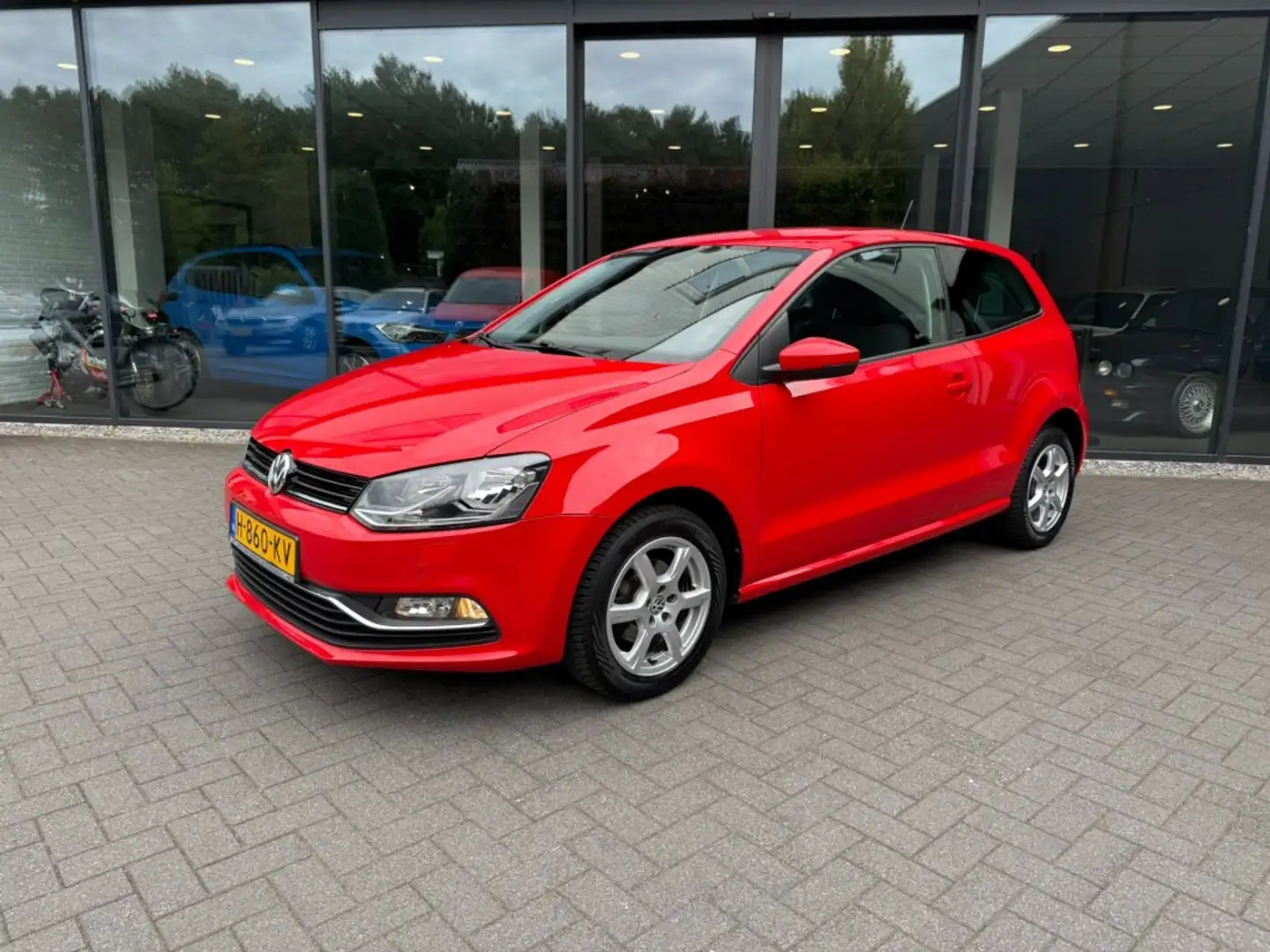 Volkswagen Polo 1.0 Comfortline Edition,Clima,Stoelverw,PDC,LMV,Mu Rood - 1
