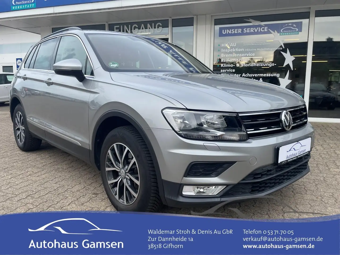 Volkswagen Tiguan 2.0 TSI DSG 4M Comfortline Winter/AHK/PDC Zilver - 1
