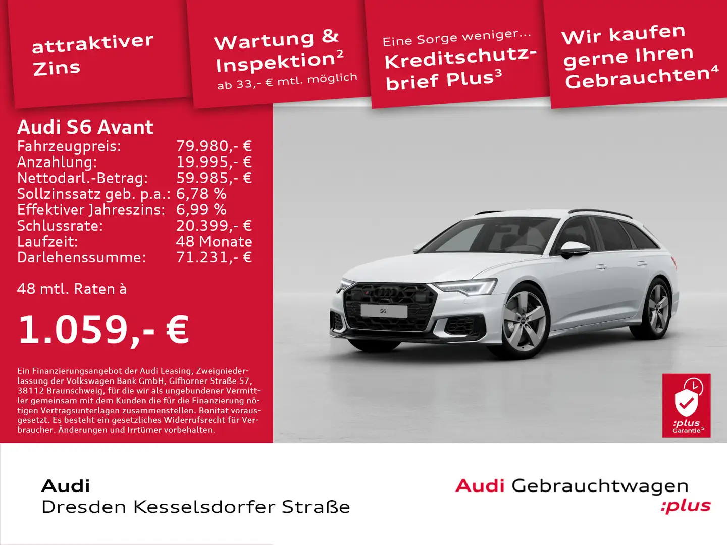 Audi S6 TDI 253(344) kW(PS) tiptronic Weiß - 1