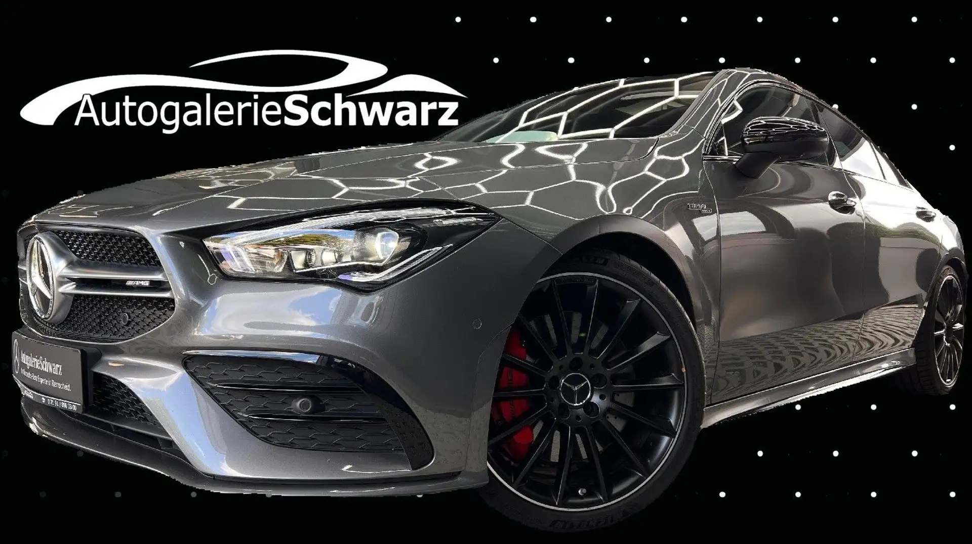 Mercedes-Benz CLA 35 AMG 4M Coupé MBEAM HUD 360°AMB BURMS PANO Gris - 1