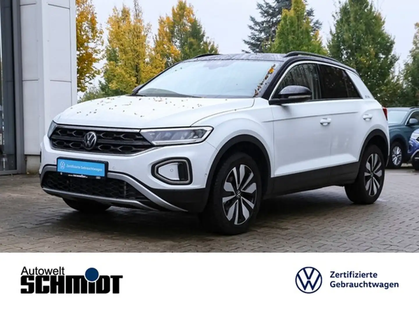 Volkswagen T-Roc 1.5TSi DSG Goal AHK ACC SideAssist NaviMedia 17... Weiß - 1