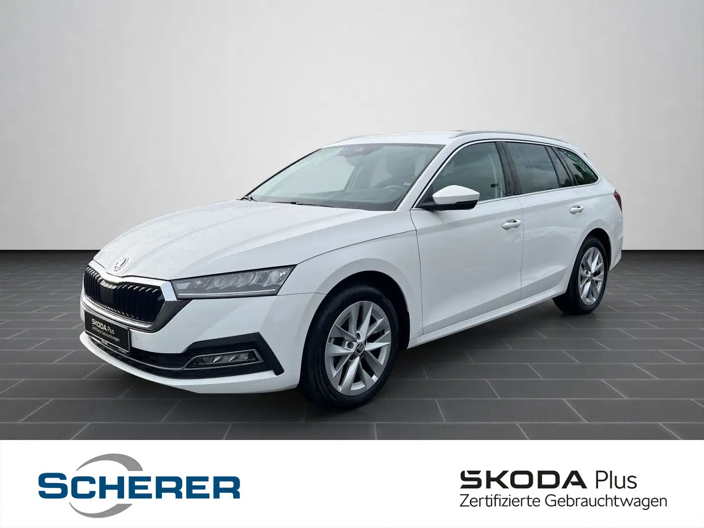 Skoda Octavia Combi Style 2,0 TDI DSG NAVI AHK LED Hea Weiß - 1
