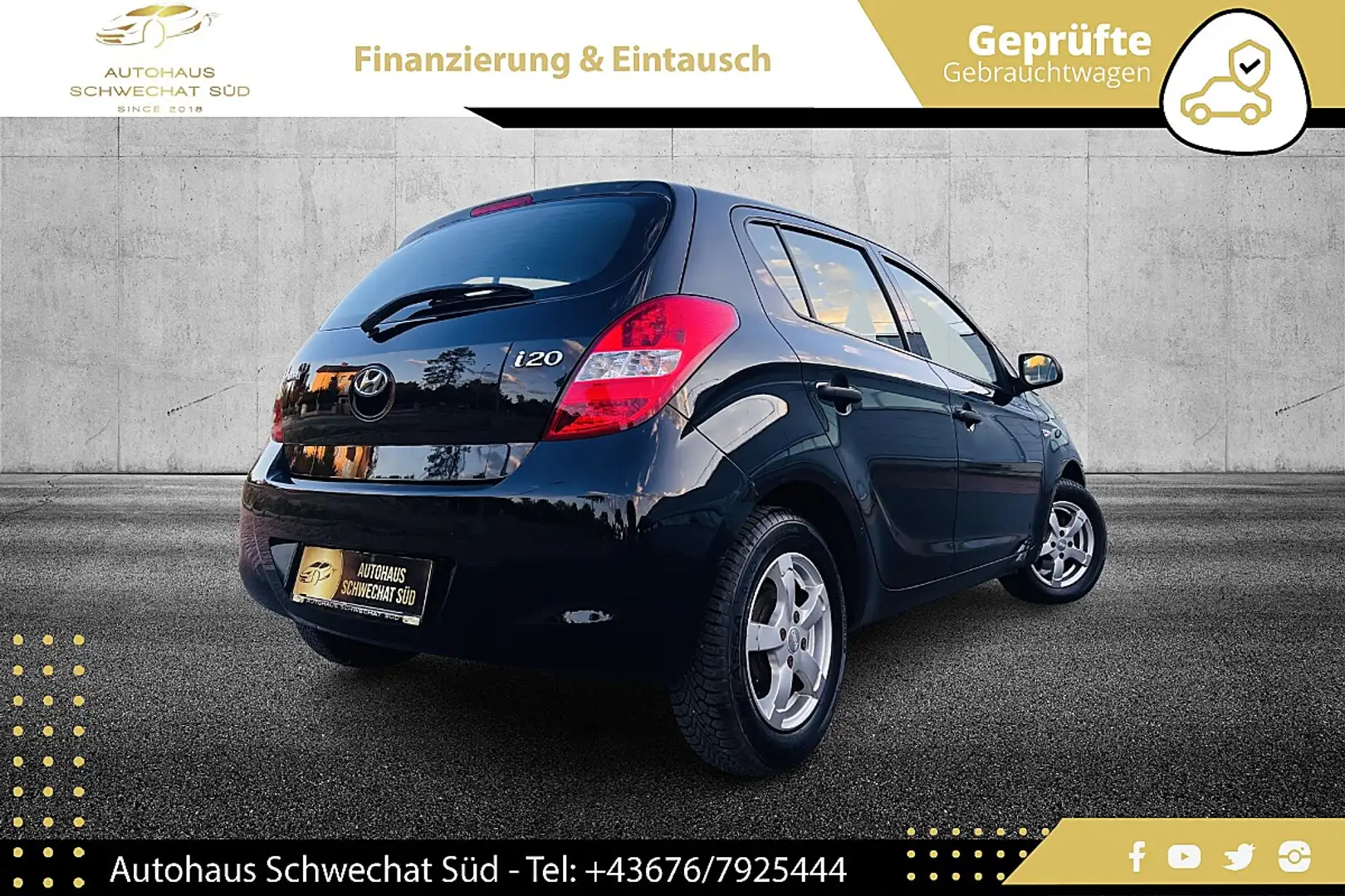 Hyundai i20 1,25 Cool //PICKERL 06/2027// KLIMA // Schwarz - 2