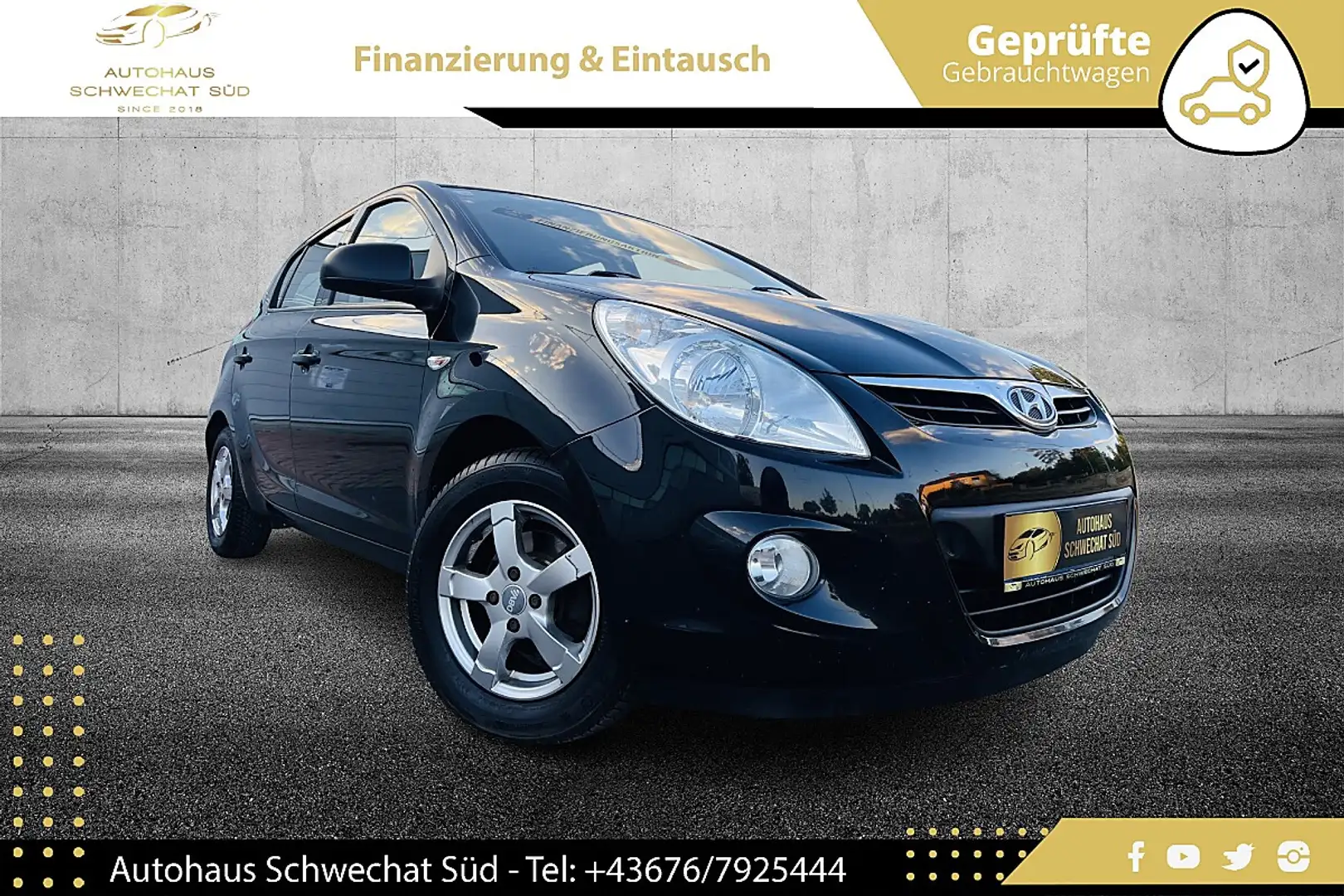 Hyundai i20 1,25 Cool //PICKERL 06/2027// KLIMA // Schwarz - 1