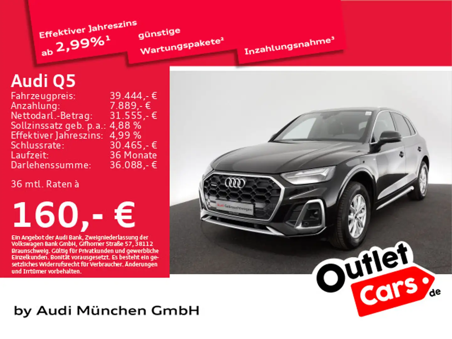 Audi Q5 40 TDI qu. S tronic S line AHK/VIrtual+/Kamer Schwarz - 1