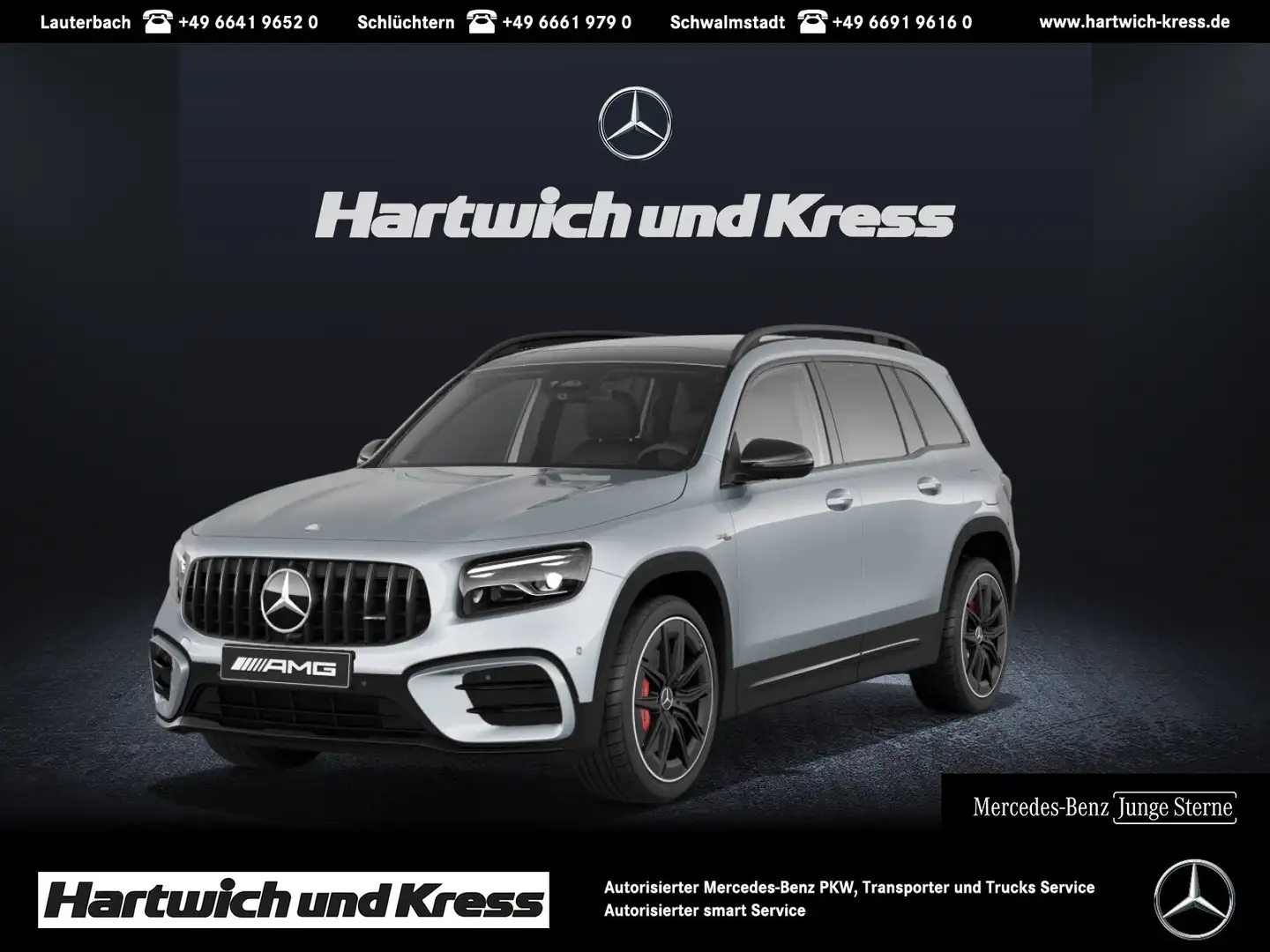 Mercedes-Benz GLB 35 AMG AMG GLB 35 4Matic+Pano+7Sitzer+Burmester+AMG-Night+ Silber - 1