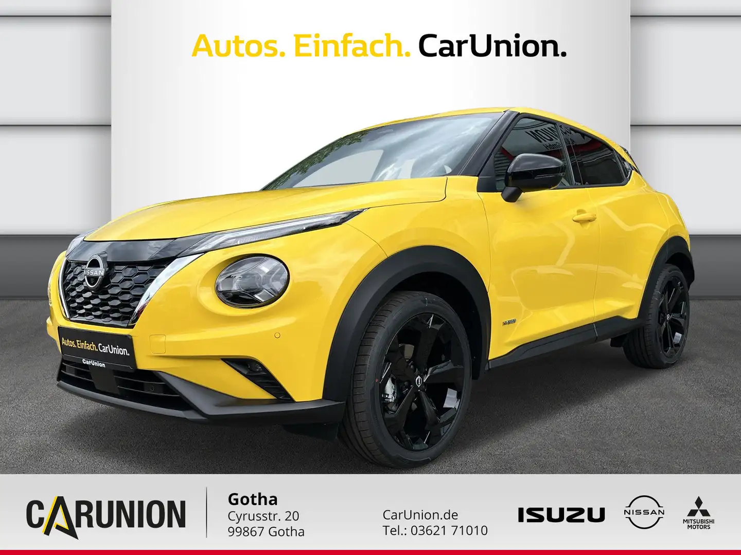 Nissan Juke 1.6 HYBRID 143 PS 4AMT TEKNA Geel - 1