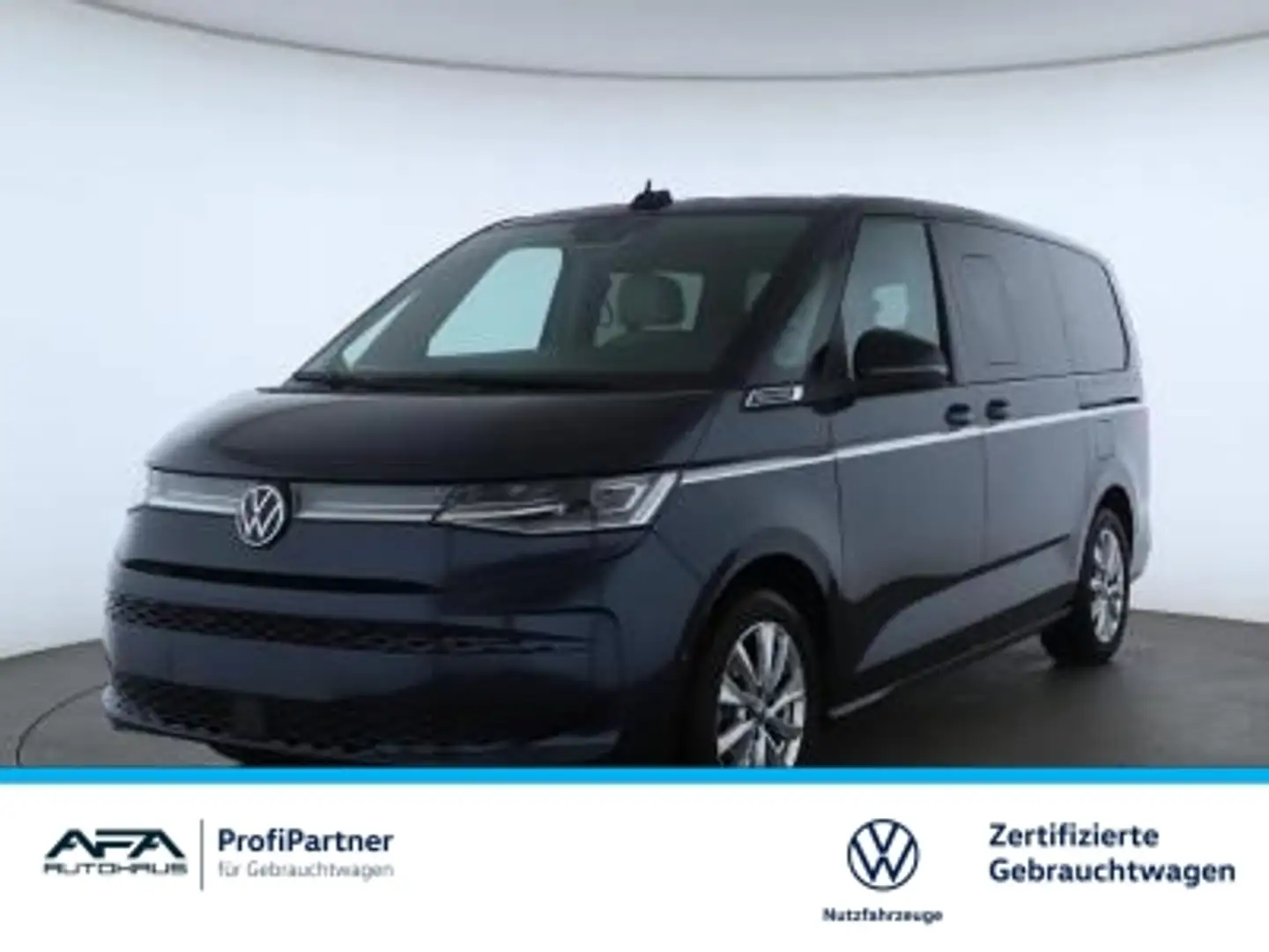 Volkswagen T7 Multivan 2,0 TDI STYLE lang DSG LED*Navi*AHK Blauw - 1