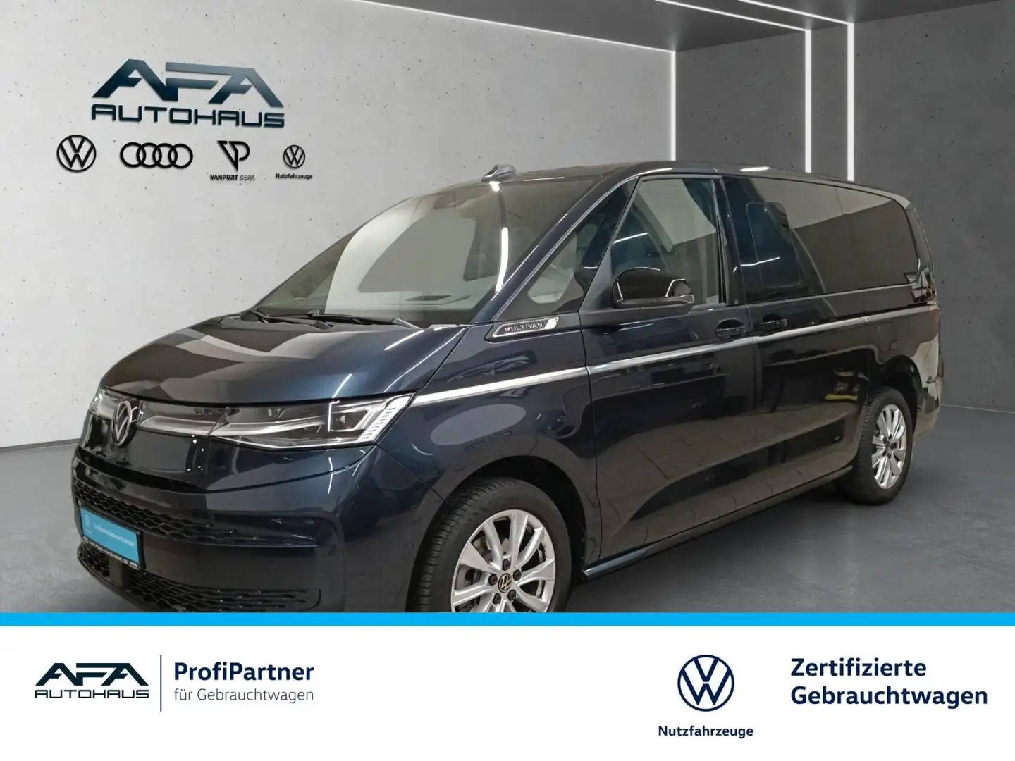 Volkswagen T7 Multivan 2,0 TDI STYLE lang DSG LED*Navi*AHK Bleu - 1