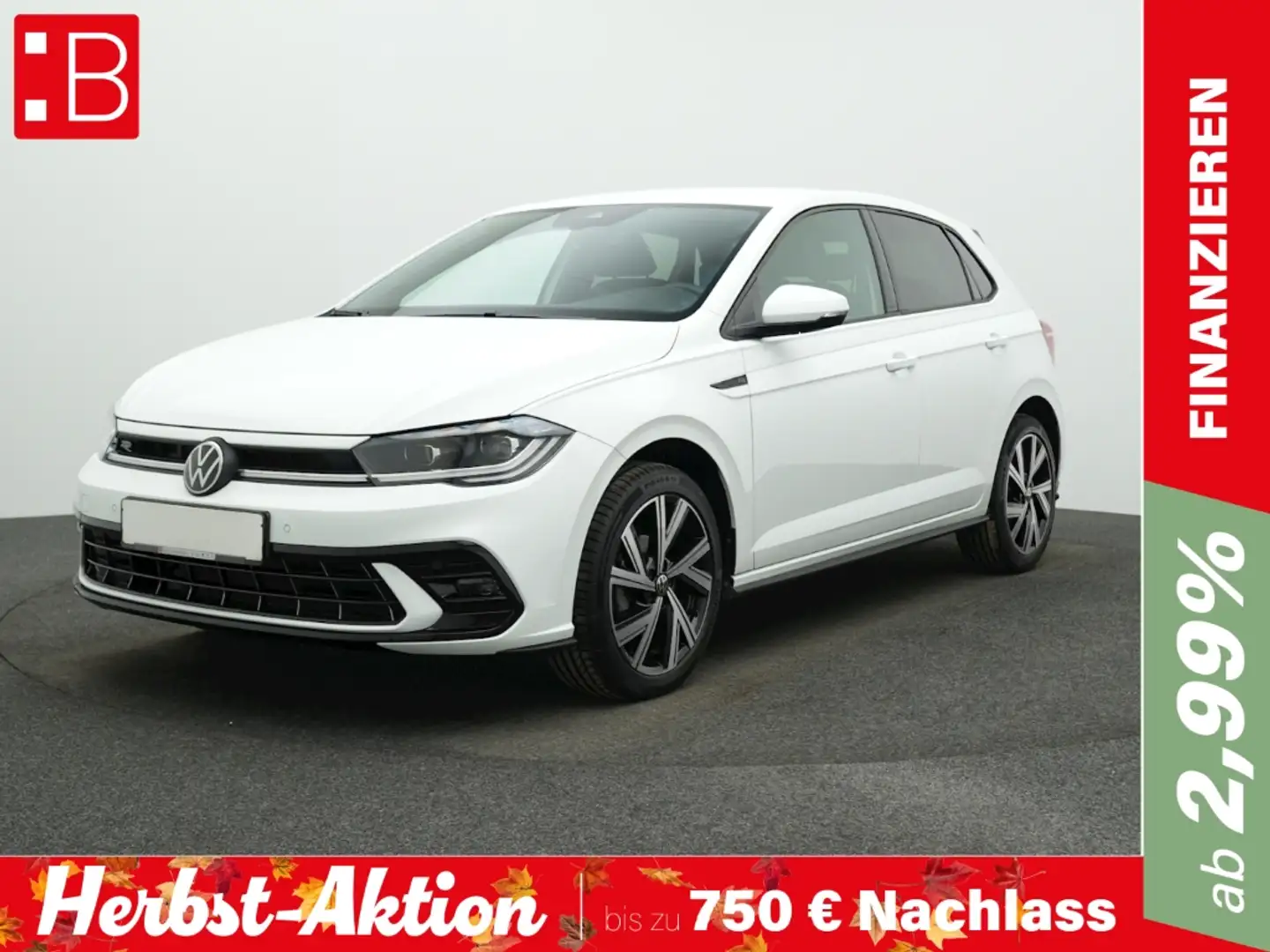 Volkswagen Polo 1.0 TSI DSG R-Line ALU17 IQ.LIGHT NAVI ACC Weiß - 1