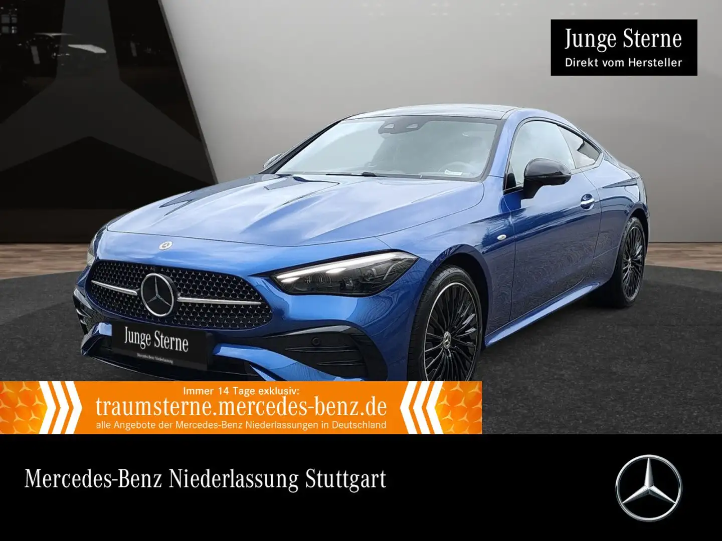 Mercedes-Benz CLE 300 e AMG+NIGHT+PANO+AHK+BURMESTER+SITZKLIMA Niebieski - 1
