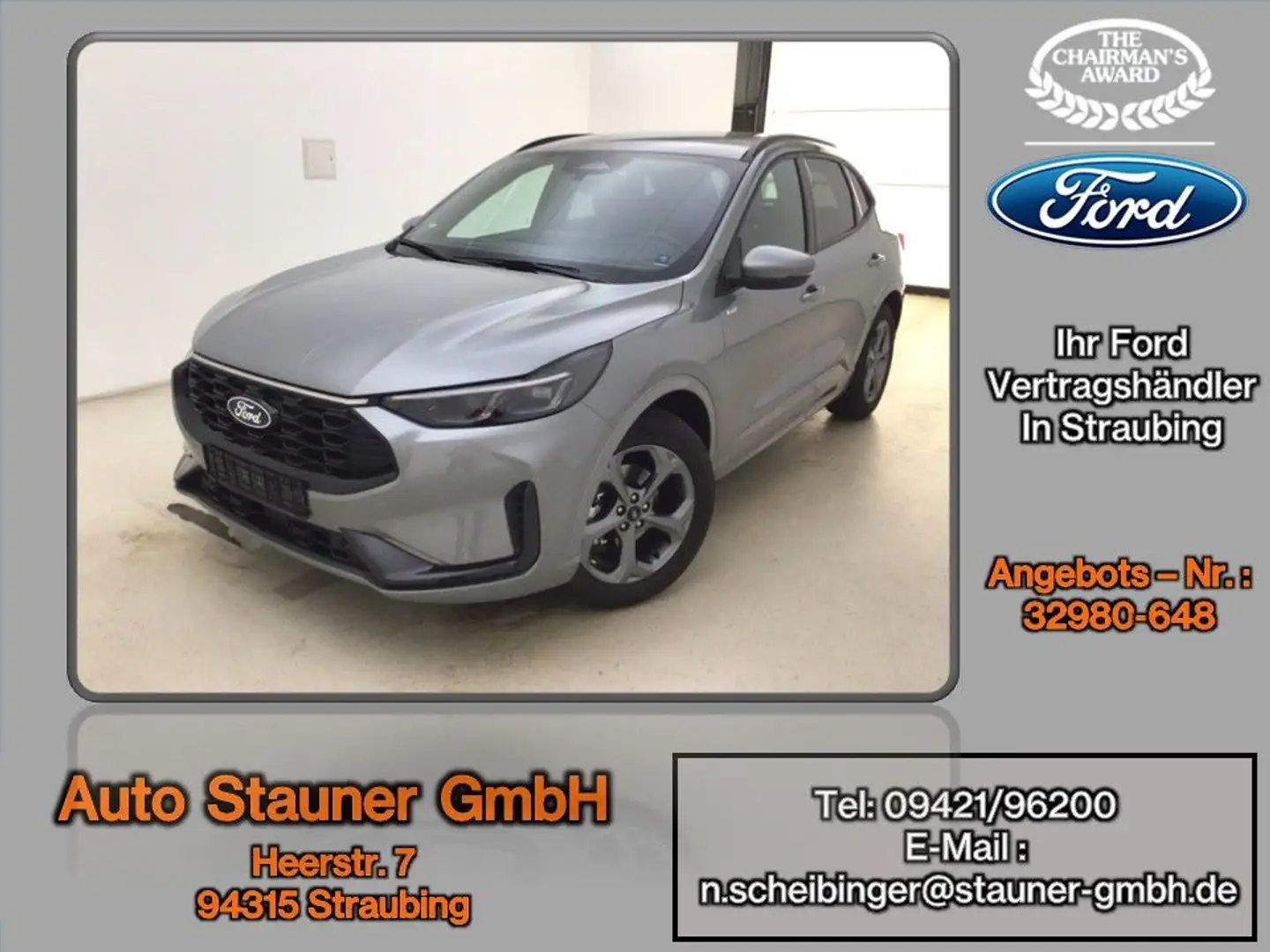 Ford Kuga 2.5 Duratec FHEV ST-Line *SHZ*LED*HUD* Argent - 1