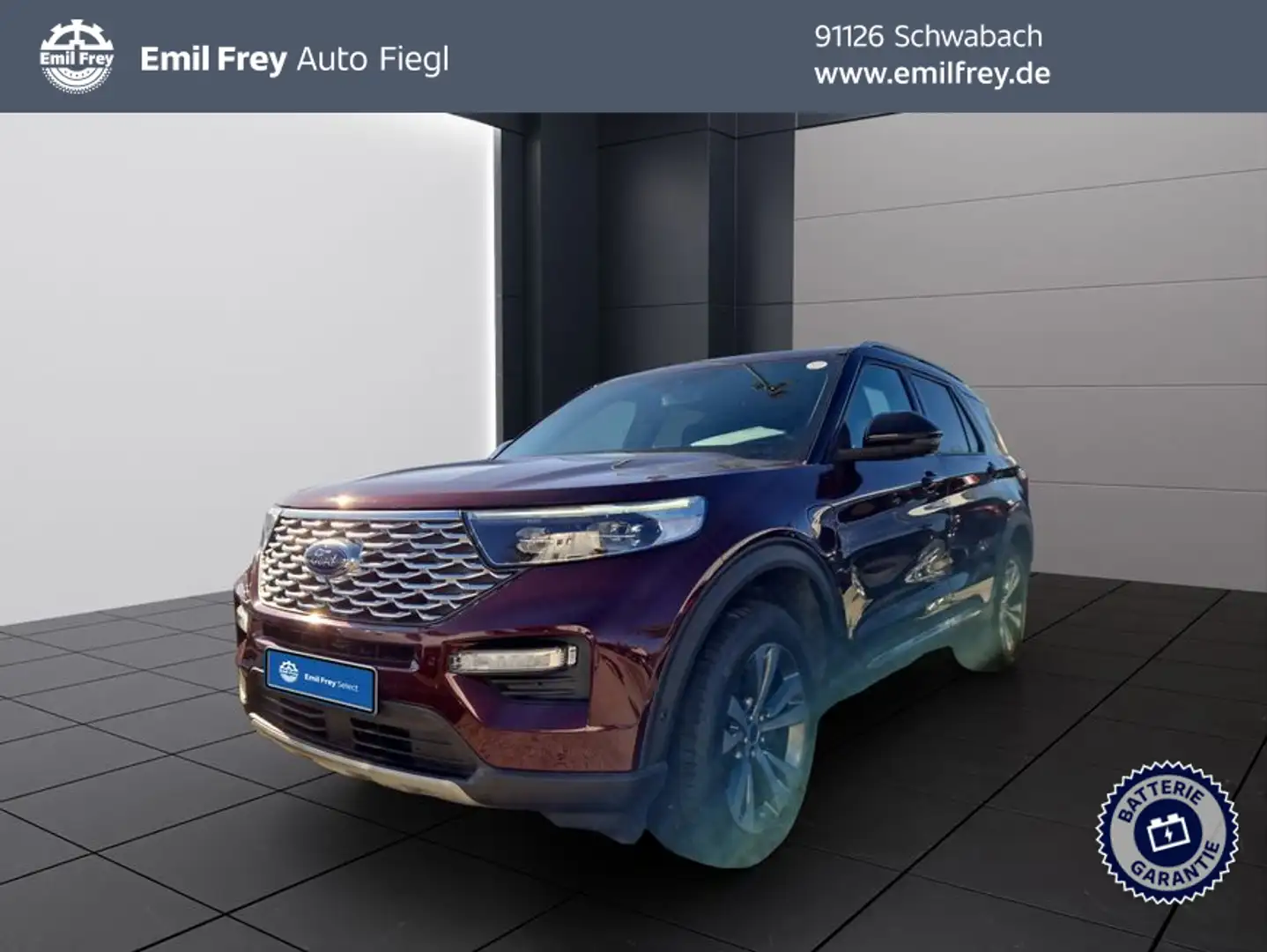 Ford Explorer EcoBoost Plug-in Hybrid PLATINUM 267 kW, Rouge - 1