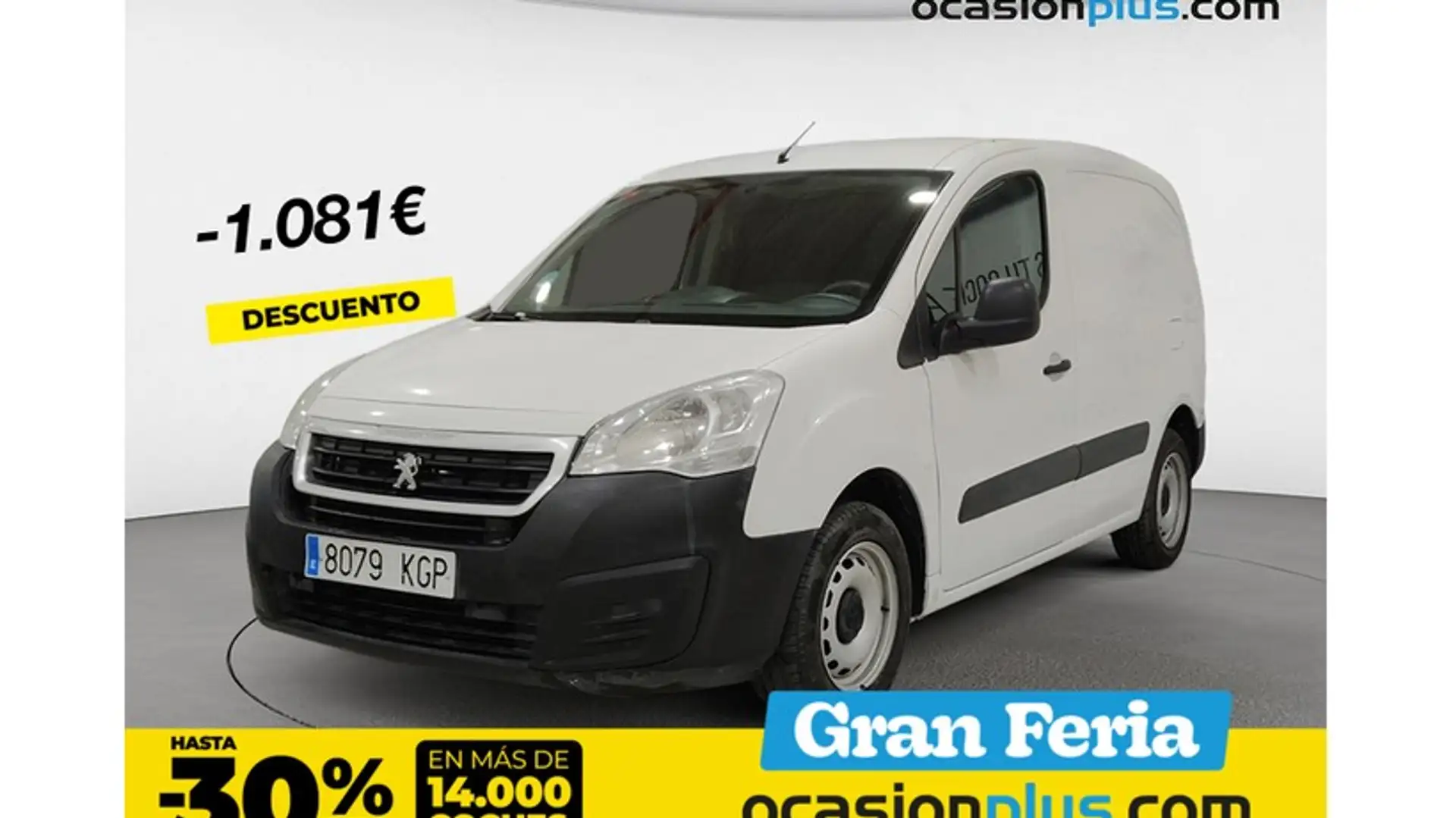 Peugeot Partner Furgón 1.6BlueHDI Confort L1 75 Blanc - 1