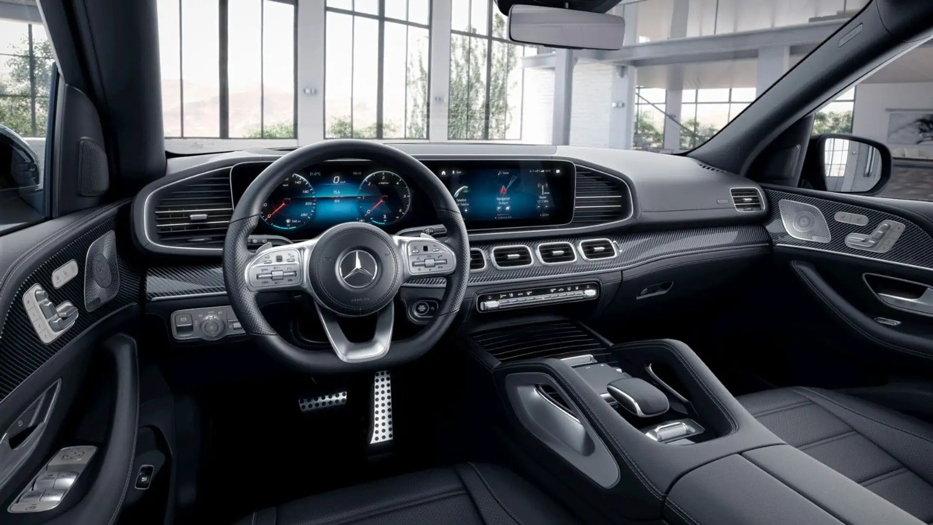 Mercedes-Benz GLS 580 4M AMG PANO*3xTV*AIRM*Massage*AHK*23" Noir - 2