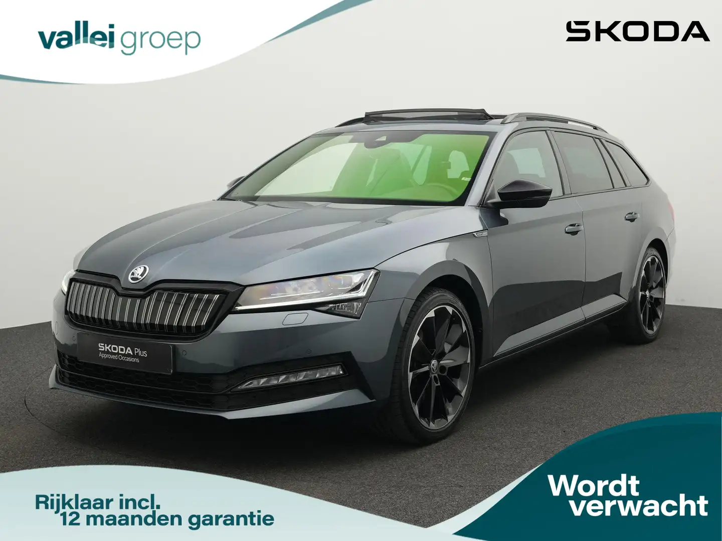 Skoda Superb Combi 1.4 TSI iV 218 pk DSG Sportline Business | P Grijs - 1