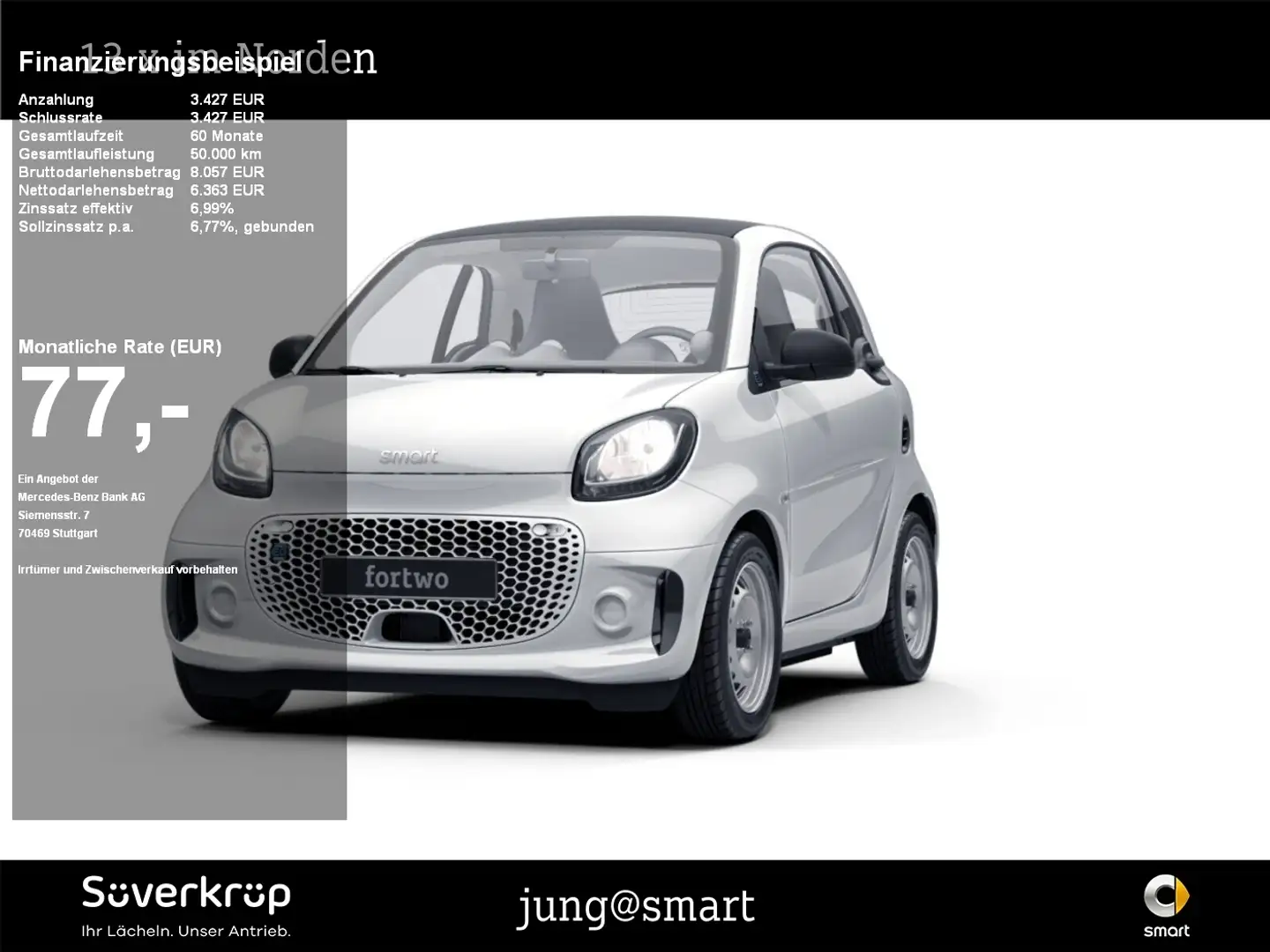 smart forTwo EQ 22KW SPUR Weiß - 1