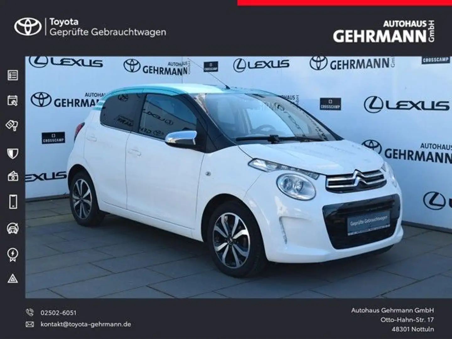 Citroen C1 Shine Edition *KLIMAAUTOMATIK* Blanc - 1