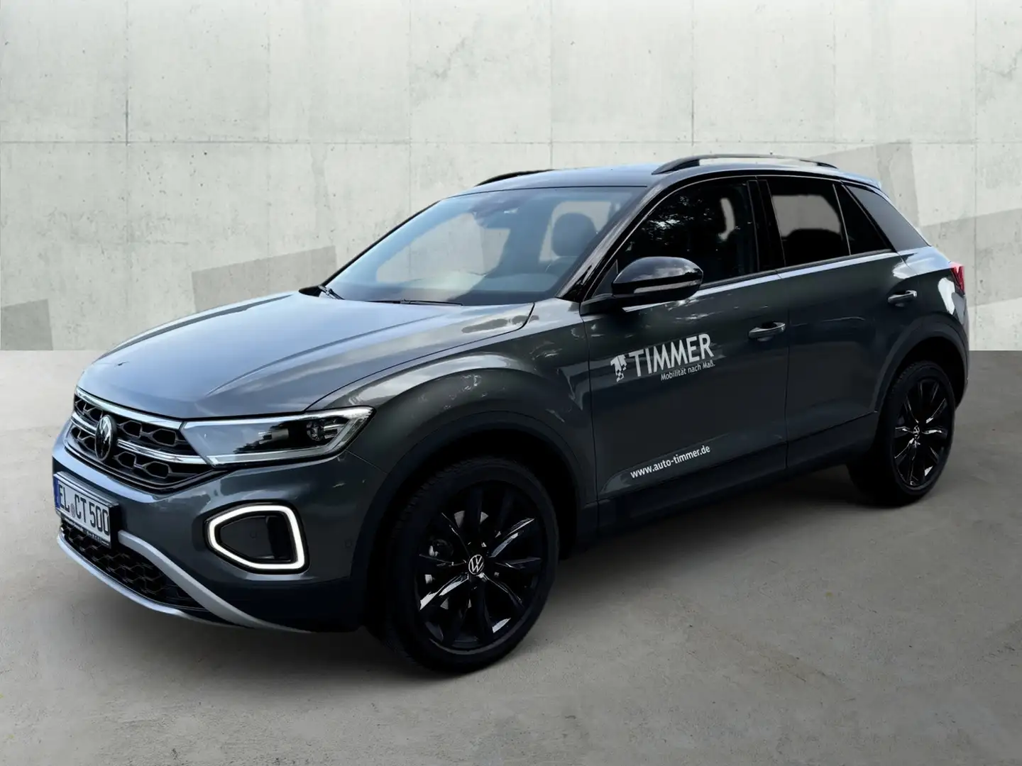Volkswagen T-Roc 2.0 TDI DSG Style *AHK*NAVI*KAMERA*ALUFELGEN* Grau - 2
