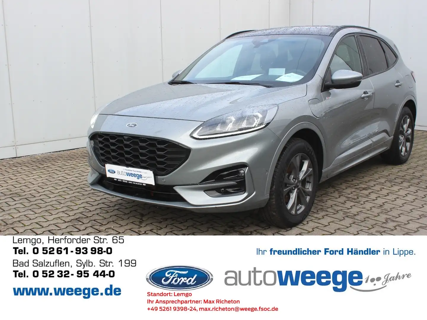 Ford Kuga Plug-In Hybrid ST-Line 2,5 Duratec Argento - 1