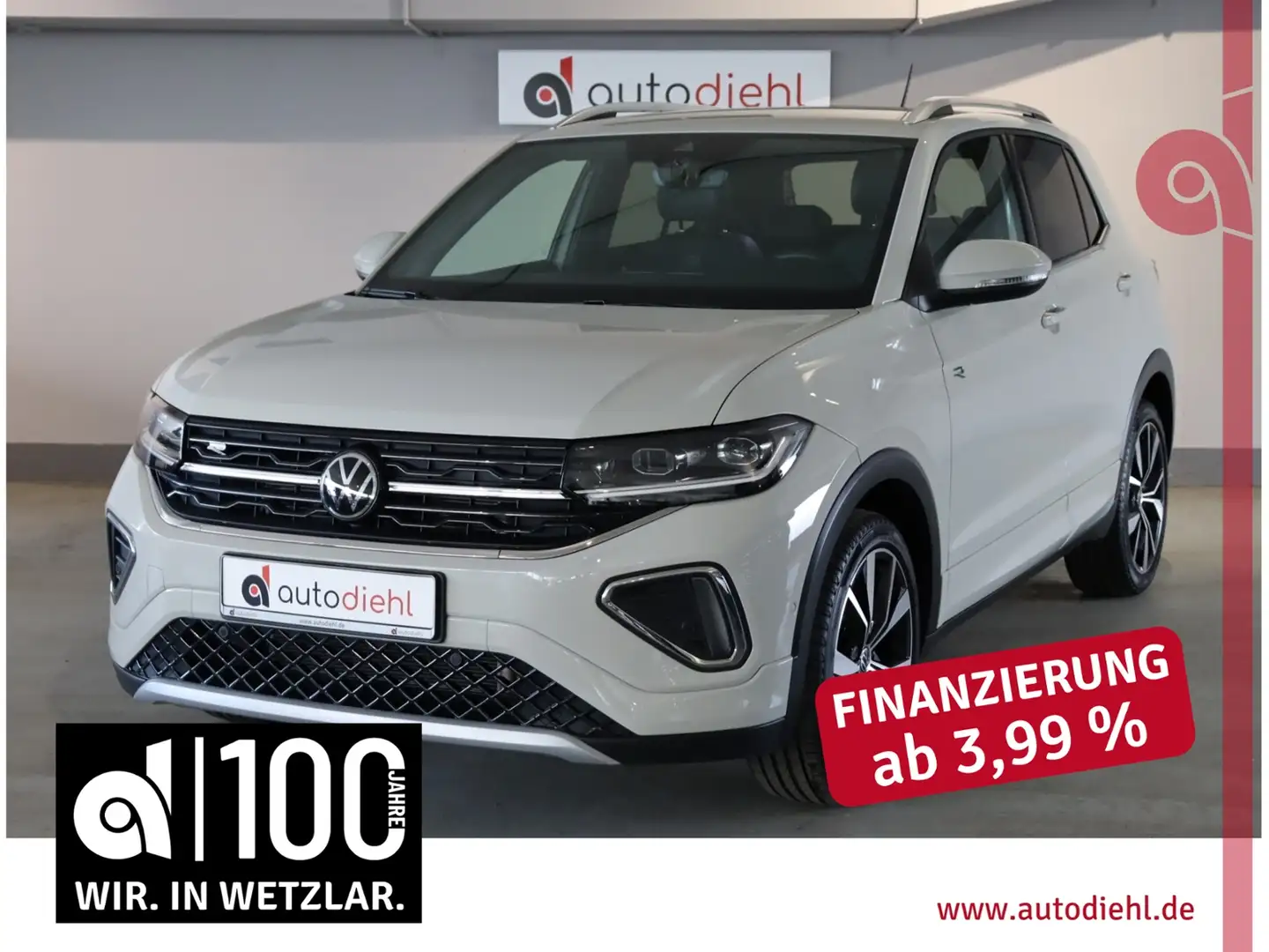 Volkswagen T-Cross 1.5 TSI DSG R-Line *AHK*NAVI Gris - 1