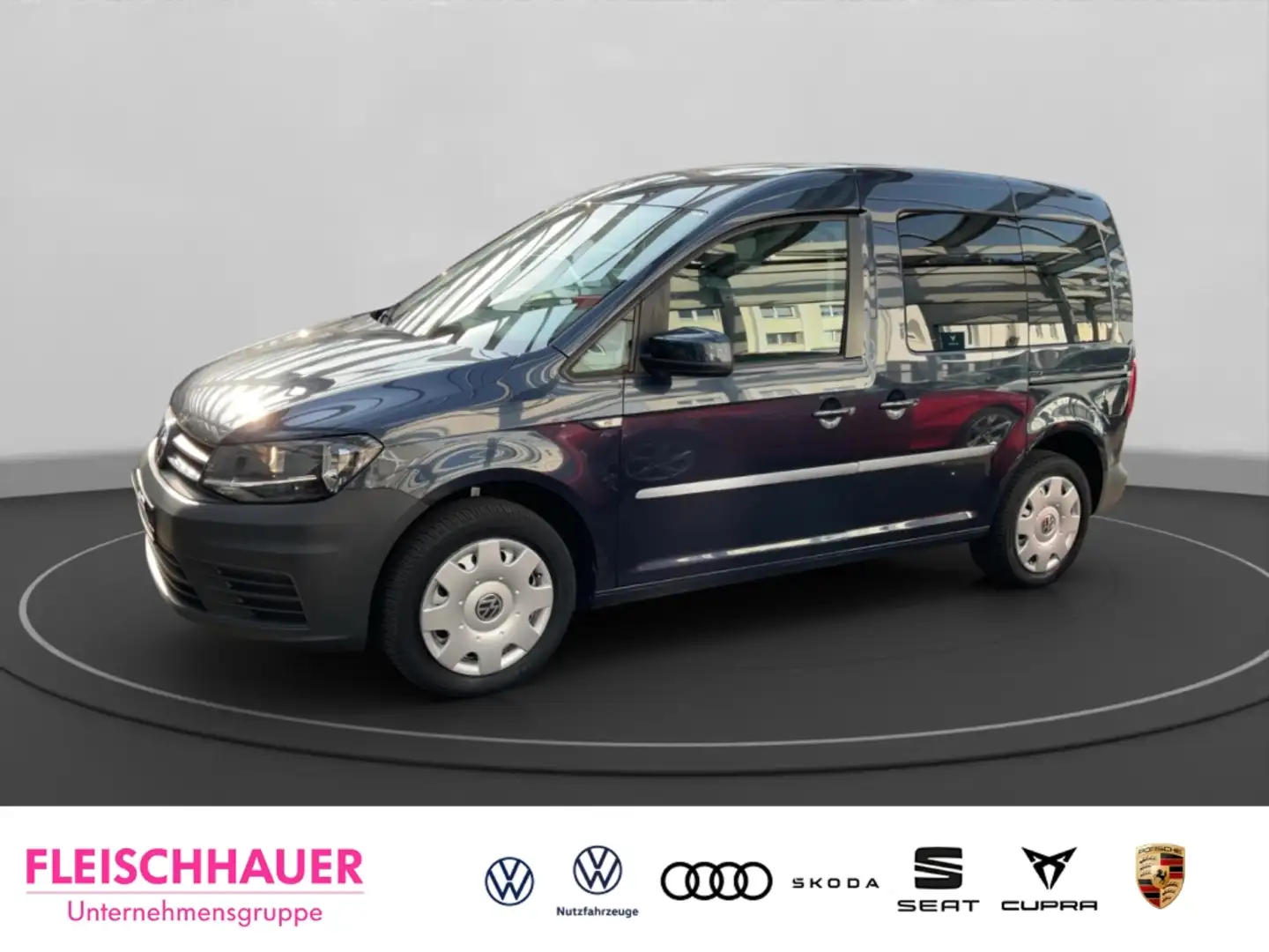 Volkswagen Caddy 1.4TSI AHK-ab. SHZ Temp PDC Berganfahrass. Garanti Blau - 1
