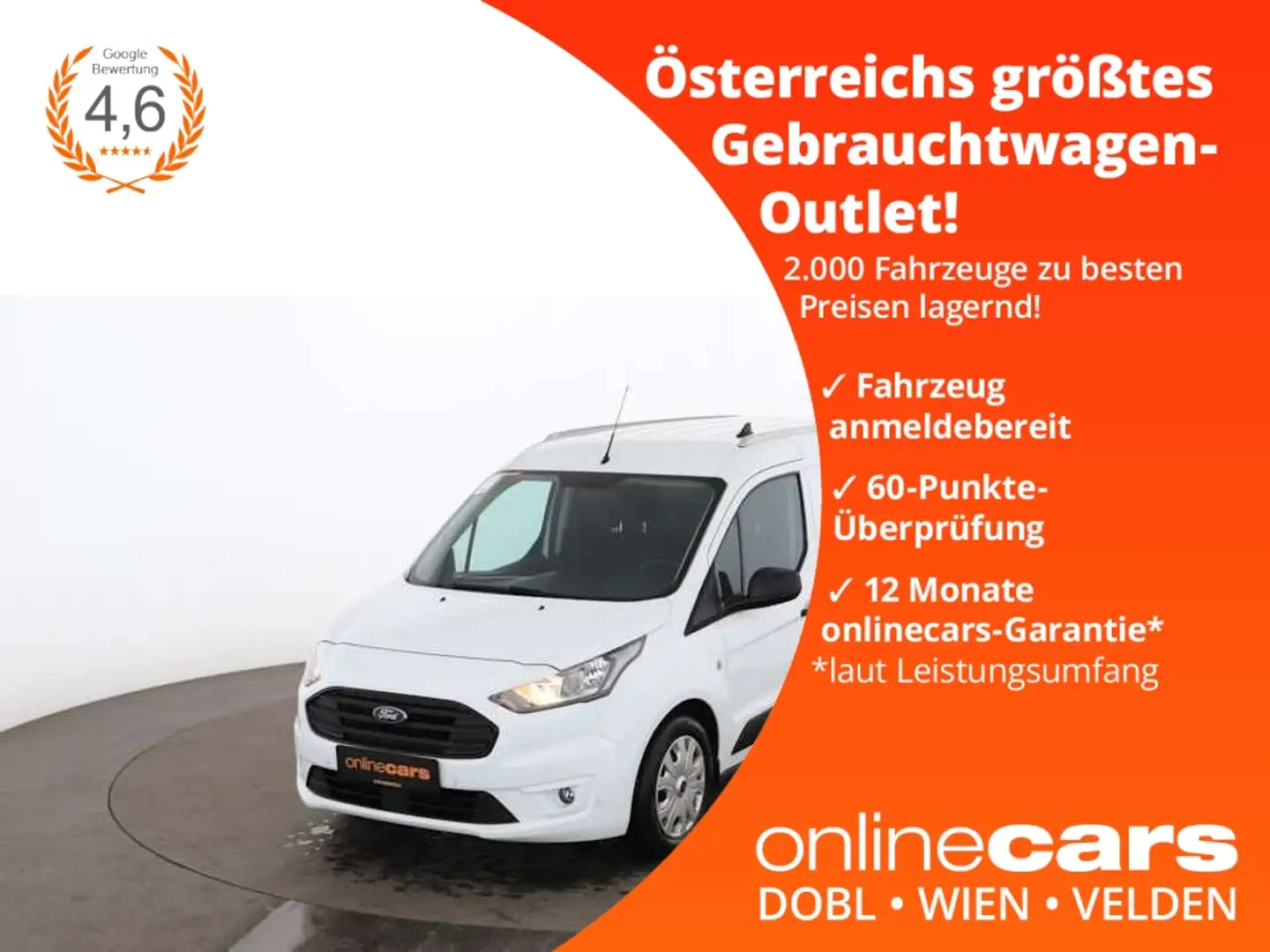 Ford Transit Connect Kasten 1.0 EcoBoost 210 L2 PDC Weiß - 1