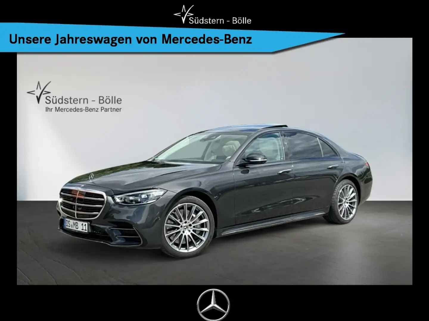 Mercedes-Benz S 450 d 4M L +AMG+MEMORY+DISTRO+MULTIBEAM+SHZ Grijs - 1