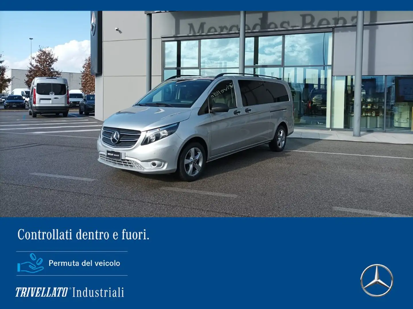 Mercedes-Benz Vito 119 cdi extralong 4x4 mixto auto my20 Silber - 1