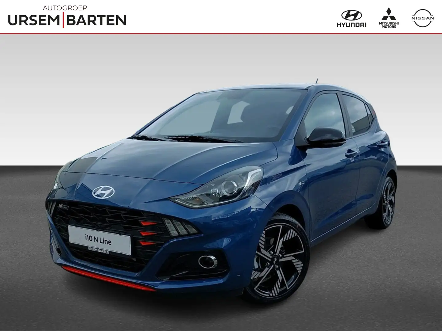 Hyundai i10 1.0 T-GDI N Line 5-zits VAN: €26.740 VOOR: €25.740 Blauw - 1