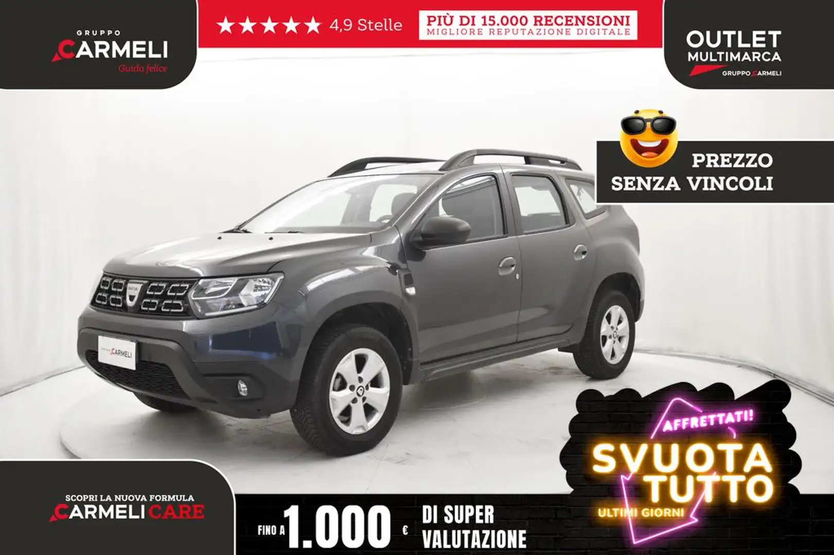 Dacia Duster 1.5 blue dci Comfort 4x2 s&s 115cv my19 Grigio - 1