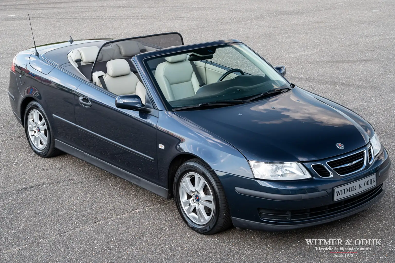 Saab 9-3 Cabrio Linear 93.000km windscherm Blue - 2