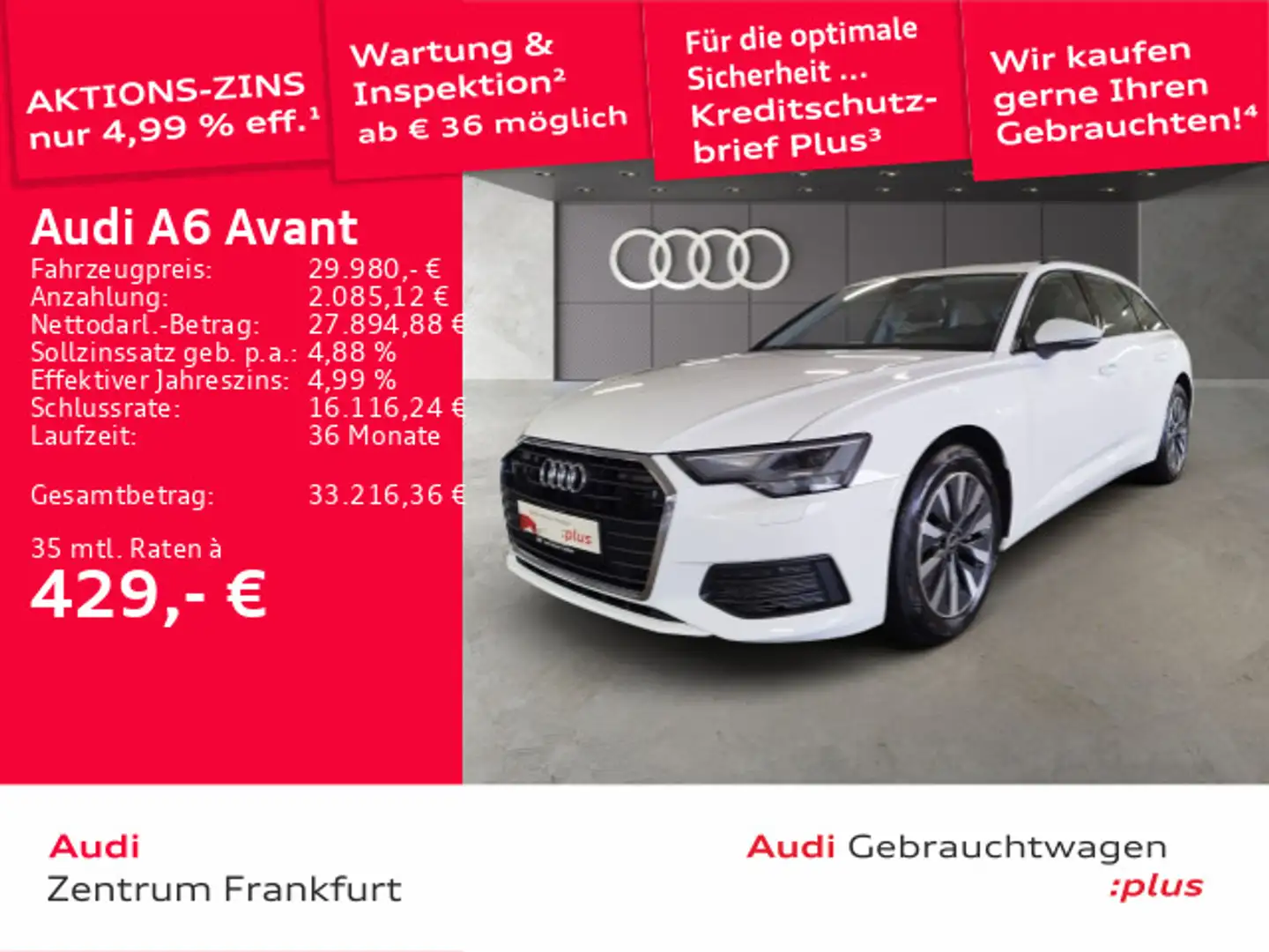 Audi A6 40 TDI S tronic LED ACC PDC DAB Weiß - 1