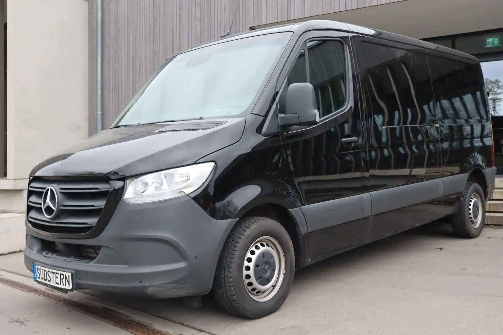 Mercedes-Benz Sprinter III Kasten 314 CDI L2/Navi/AHK/Top Zwart - 1