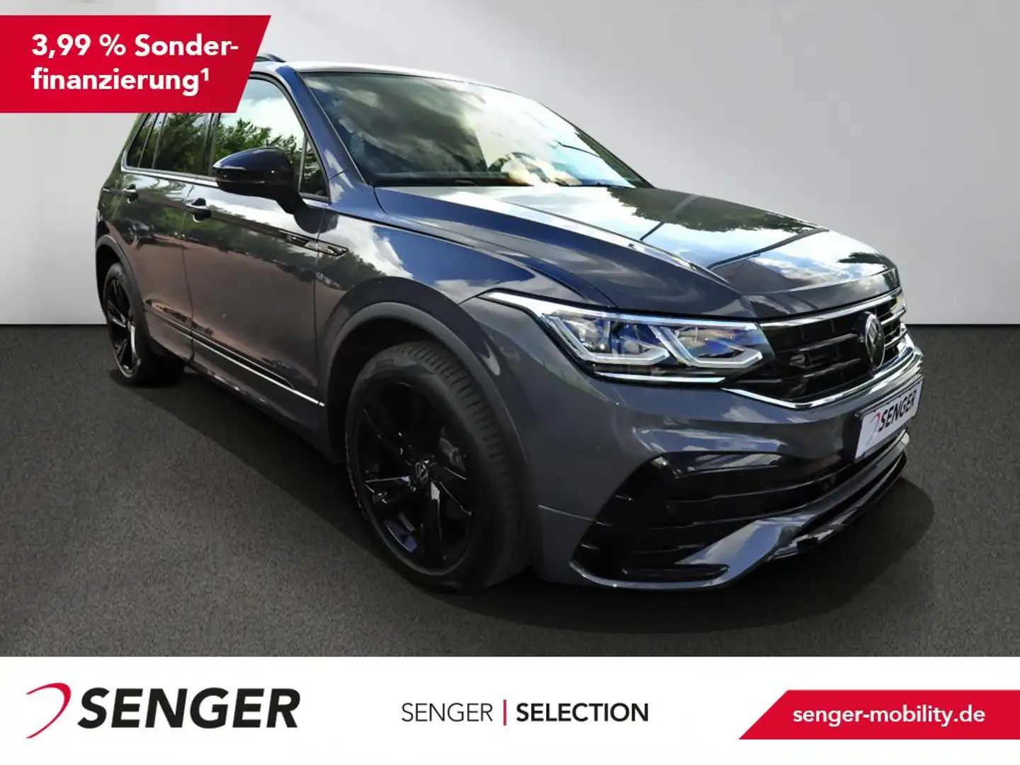 Volkswagen Tiguan 1.5 TSI R-Line DSG Nav Matrix PDC Carplay Grijs - 1