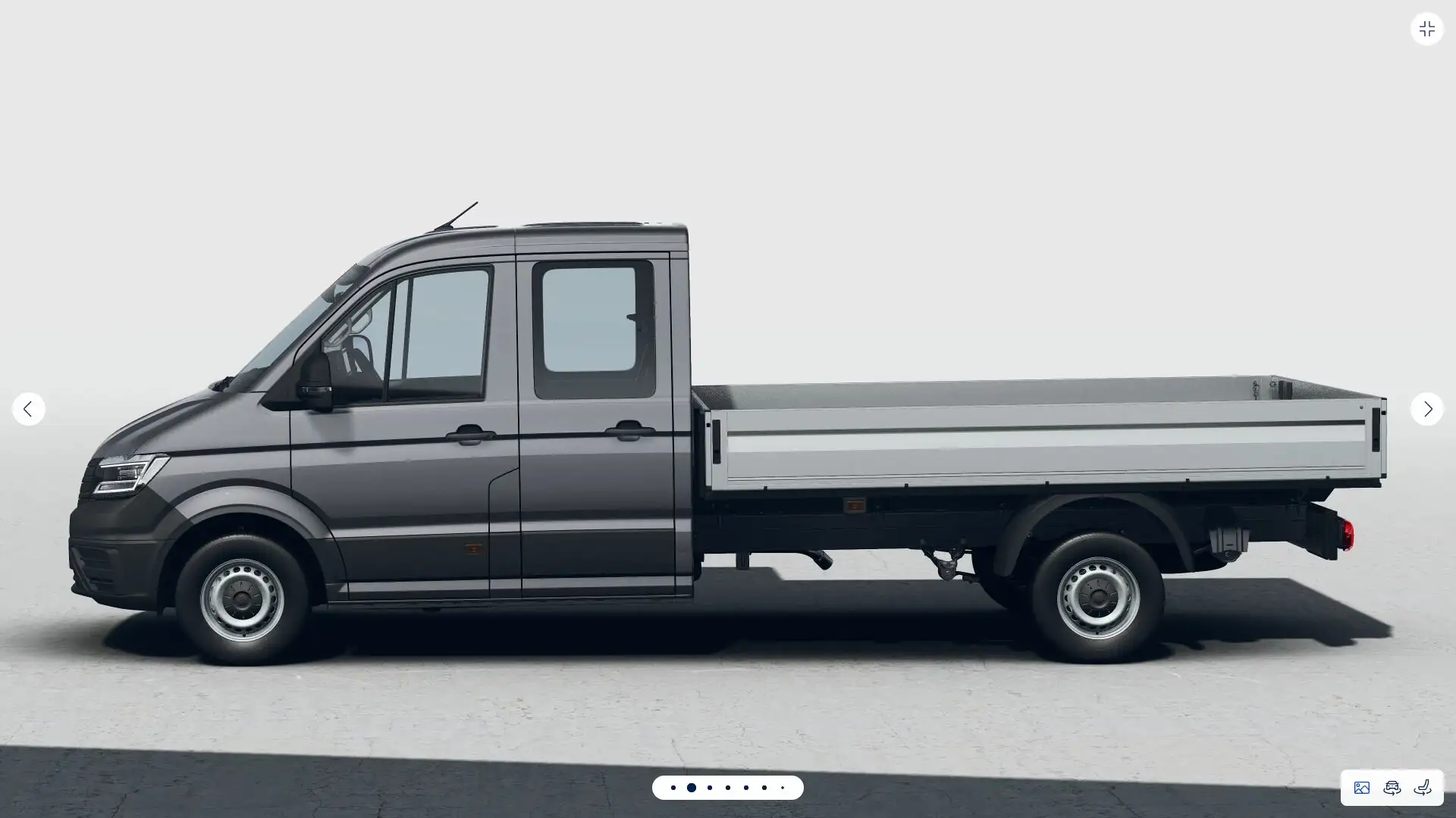 Volkswagen Crafter 2.0 tdi 140cv l4 dopp cabina auto NOLEGGIO Grigio - 2
