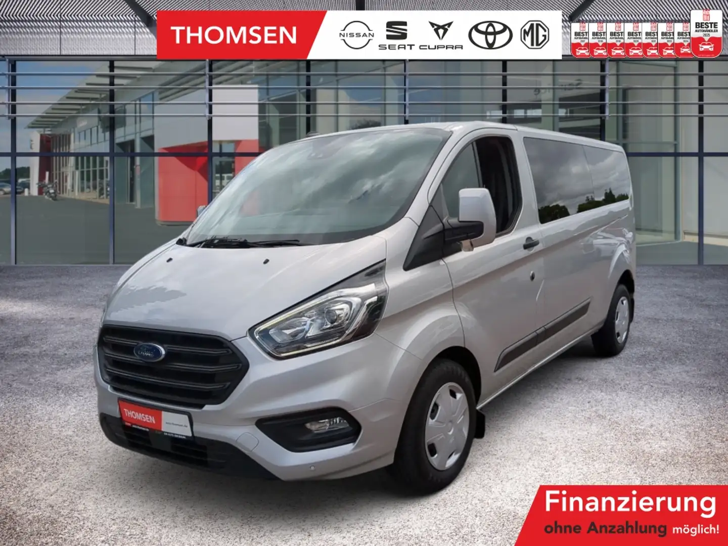 Ford Tourneo Custom Transit  Kombi 2.0 TDCi Trend AHK Argent - 1