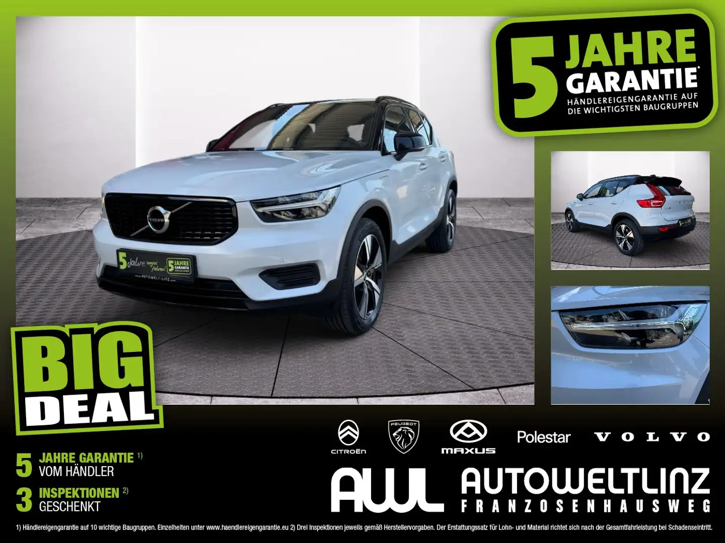 Volvo XC40 T4 Twin Engine PHEV R Design Recharge Silber - 1