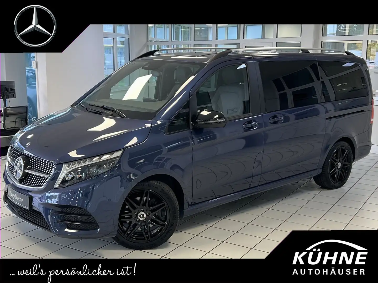 Mercedes-Benz V 300 V300 d EDITION AMG lang Night+el.Türen+AHK+ILS ! Blau - 1