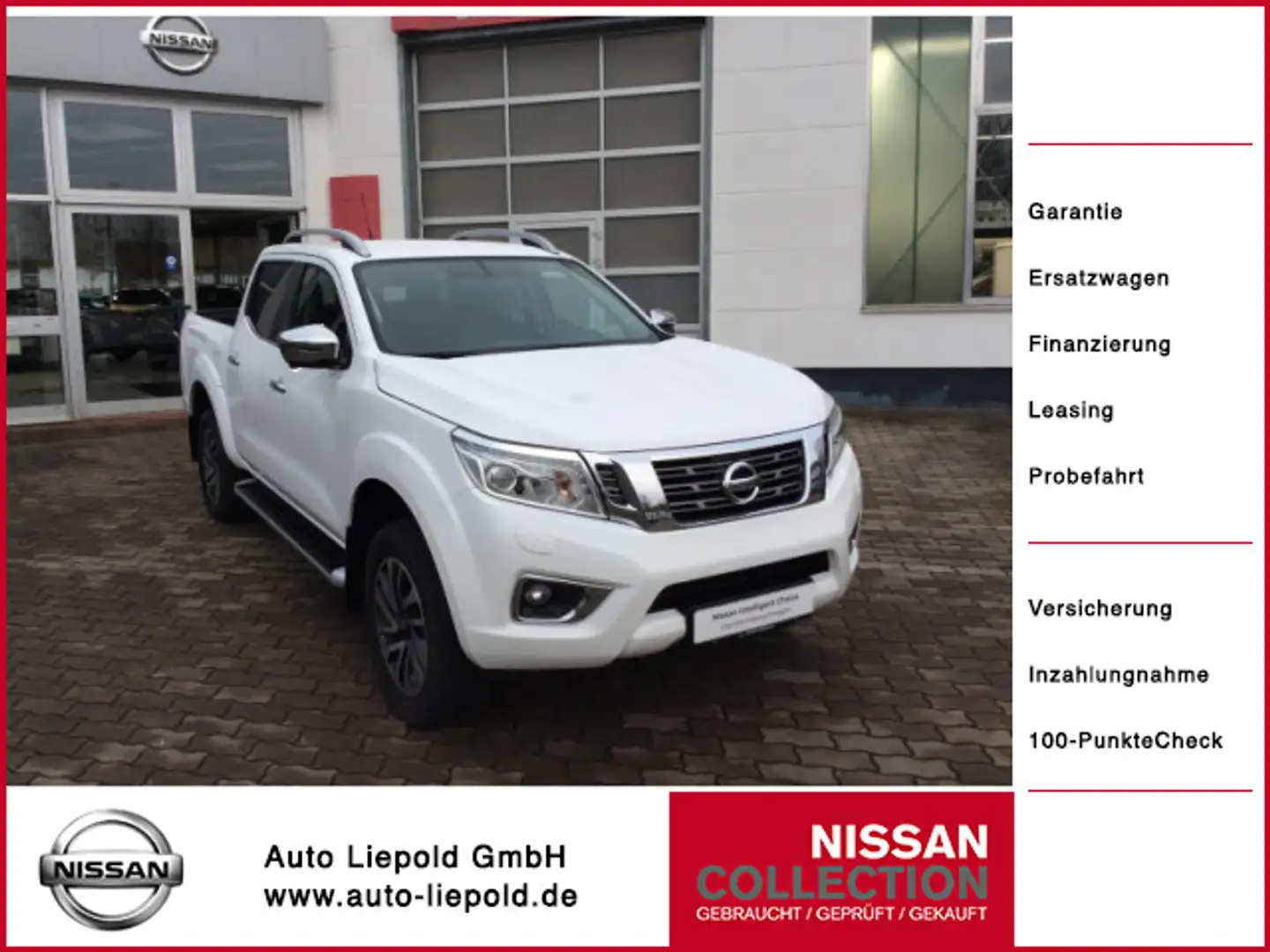 Nissan Navara 2.3 dCi 190 PS AT Tekna Double Cab 4x4 Weiß - 1